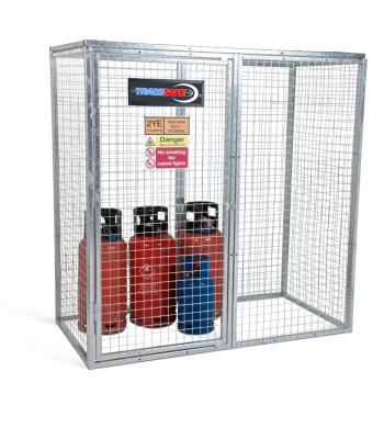 Tradesafe Modular Fully Galvanised Gas Cage 1.8m x 0.9m x 1.8m (Includes Signage)