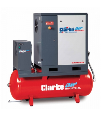 Clarke CXR100DR 10HP 270 Litre Industrial Screw Compressor With Dryer