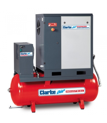 Clarke CXR150DR 15HP 270 Litre Industrial Screw Compressor With Dryer