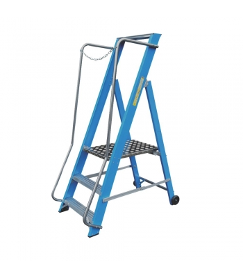 Lyte Widestep Platform Fibreglass Step Ladder - 3 Treads - 1.62m (GFWP3)