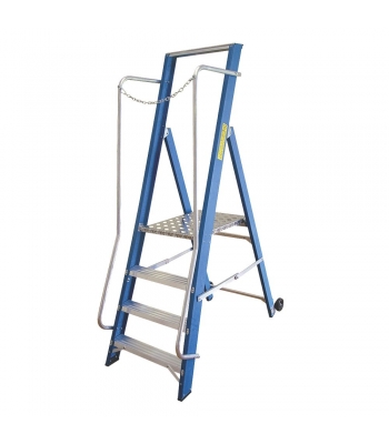 Lyte Widestep Platform Fibreglass Step Ladder - 4 Treads - 1.84m (GFWP4)