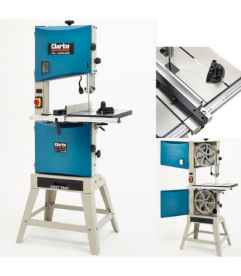 Clarke CBS350 340mm Professional Bandsaw, Stand + 4tpi Blade