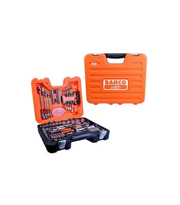 Bahco S910 Socket & Spanner Set of 92 Metric & AF 1/4 & 1/2in Drive