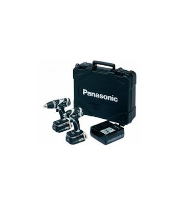 Panasonic EYC210LR2F 14.4V  inch TOUGH TOOL IP inch  Drill Driver & Impact Driver Twin Pack 2 x 3.3Ah Li-Ion