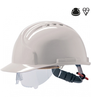JSP Mk 7 Safety Helmet with Sureslide Retractaspec