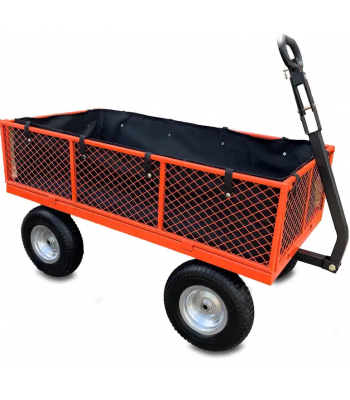 Sherpa Large Garden Trolley Cart (Including Free Liner + Puncture Proof Tyres) - Code SLGT3