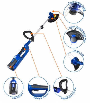 Hyundai HYTR36Li 36v Battery Powered Grass Trimmer