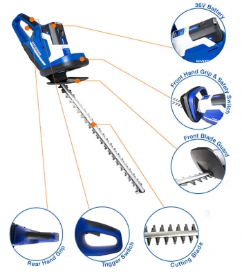 HYUNDAI HYHT36LI 36V BATTERY-POWERED HEDGE TRIMMER (BARE TOOL)