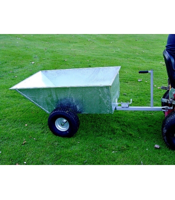 SCH Galvanised Tipping Dump Trailer - Wide Profile Wheels