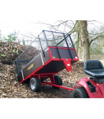 SCH Two wheel timber 15CWT Tipping Trailer