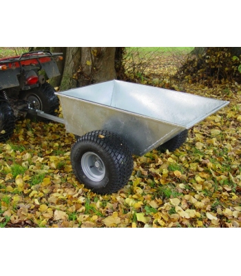 SCH Galvanised Tipping Dump Trailer - Flotation Wheels