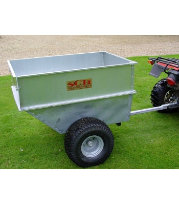 SCH Large Capacity Galvanised Tipping Dump Trailer - Flotation Wheels