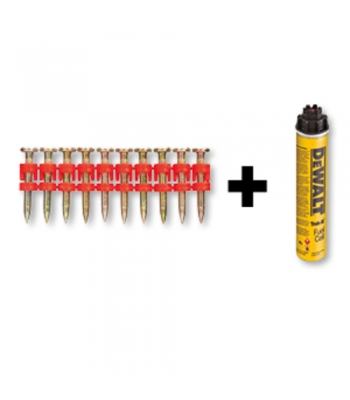 Dewalt C5 Track-It XH Nails for very hard concrete - 27mm x 3mm Shank + Fuel Cell - 800 nails (Code DDF6310150)
