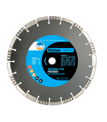 Belle Platinum Universal Xtra (PUX) Diamond Cutting Disc 350mm to suit Belle BC350 (Code PUX35025)