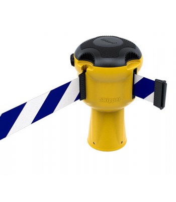 Skipper Retractable Tape Barrier 9m Yellow Body - Code SKIPPER01/YRW