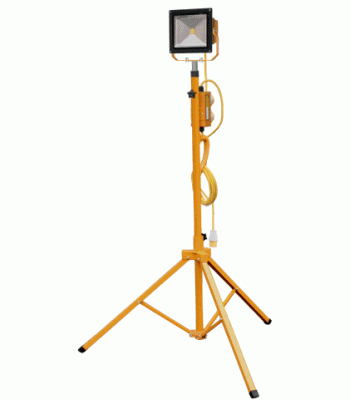 Tradesafe 30W LED Tripod Light 110v only (inc PTP sockets)
