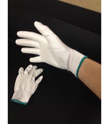 Perfect-Fit PU Coated General Purpose Gloves (White) Medium Size 8 Only