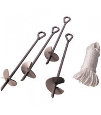 Clarke GA1 4 Piece Auger Securing Set to suit Clarke garage, shed or canopy
