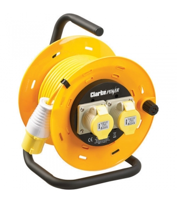 Clarke CCR2516A 2 Socket 25m Cable Reel (110V)