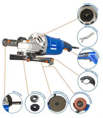 Hyundai HY2157 Corded Electric 230V 9 inch  Angle Grinder