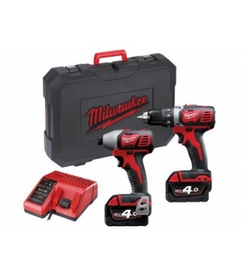 Milwaukee - M18 BPP2C 18 Volt Twin Pack 2 X 4.0Ah Li Ion - 4933443479