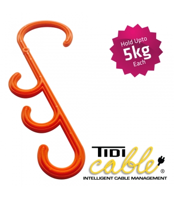 TIDI Hanger Cable Management S Hooks - Pack of 10