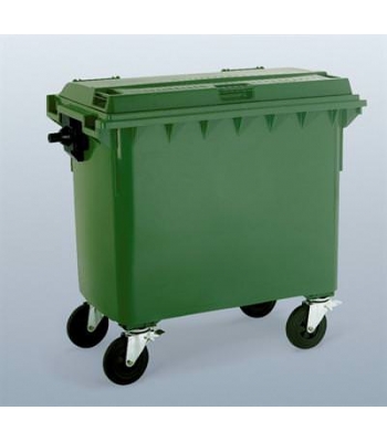 Oaklands 660 Litre Four Wheeled Bin - Includes Lid - Per QTY 4