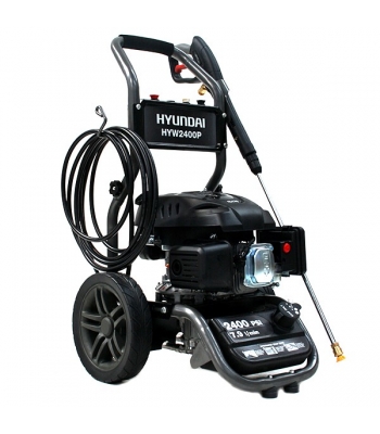Hyundai HYW2400P 2465psi 6Hp 170cc Petrol Pressure Washer- inc vertical shaft petrol engine, Italian AR Axial Pump + Built-in Soap Dispenser