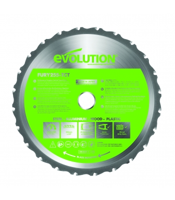 Evolution FURY 255mm Replacement Multipurpose Blade - For FURY3-XL and FURY5
