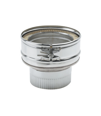 Clarke 5 inch  to 6 inch  Appliance Connector Vitreous to Stainless