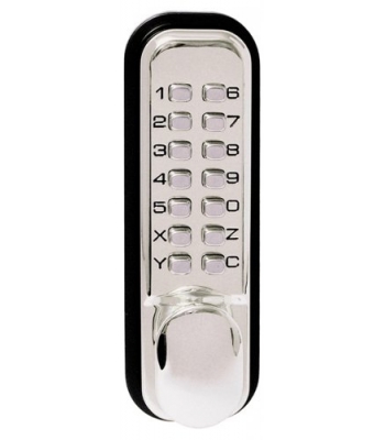 Sterling Standard Push Button Digital Door Lock - Polished Chrome - Code S2230PCV