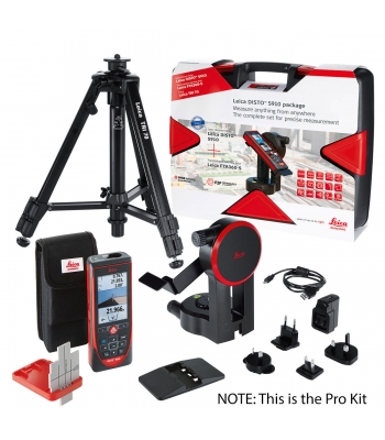 Leica Disto S910 P2P Package - Laser Measure Pro Kit inc New Improved TR1 120 Tripod