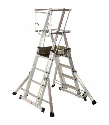 Youngman Teleguard Telescopic Platform Ladder - 5-8 Rung - Code 31851500
