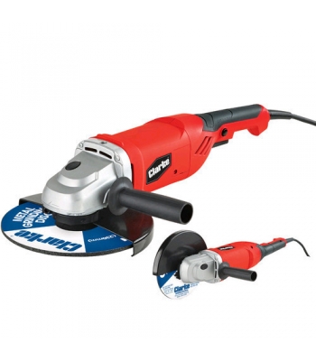 Clarke CAG2350C 230mm Angle Grinder (With Open And Closed Guards)