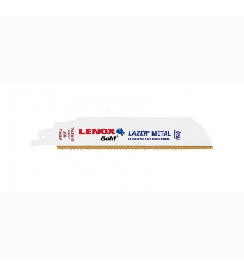 Lenox Gold 210989114GR 229 mm 14 TPI Power Arc Reciprocating Saw Blade for Thick Metal and Medium Metal Cutting (Pack of 5)