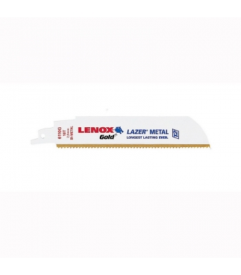 Lenox Gold 210989114GR 229 mm 14 TPI Power Arc Reciprocating Saw Blade for Thick Metal and Medium Metal Cutting (Pack of 5)