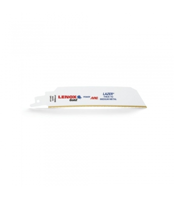 Lenox Tools 210946114GR 152 mm 14 TPI Gold Power Arc Reciprocating Saw Blade for Thick and Medium Metal Cutting (Pack of 5)