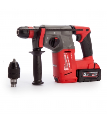 Milwaukee M18CHX-502X SDS Plus Hammer Drill with Charger and Case (2 x 5.0Ah Batteries)