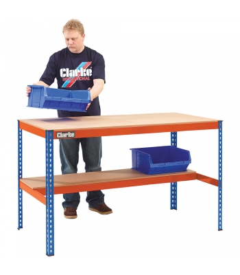 Clarke CWB300LS Heavy Duty Workbench with Shelf
