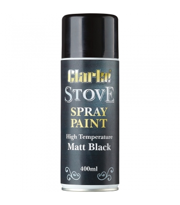 Clarke High Temperature Matt Black Stove Paint