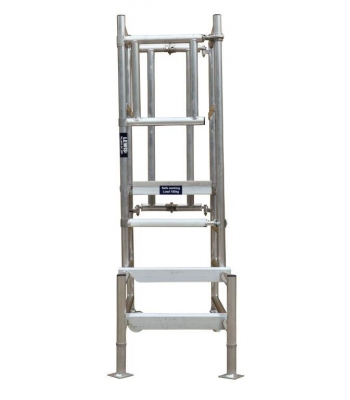 Lewis Trade Heavy Duty Aluminium Podium Steps 1.25 Metre Platform Height - Adjustable Heights