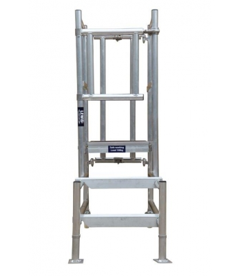 Lewis Trade Heavy Duty Aluminium Podium Steps 1 Metre Platform Height - Adjustable Heights