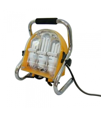 Tradesafe Tasklight 60110 60 Watt Floor Standing Low Energy TaskLight with 2 x 16A 3pin Output Sockets 110V