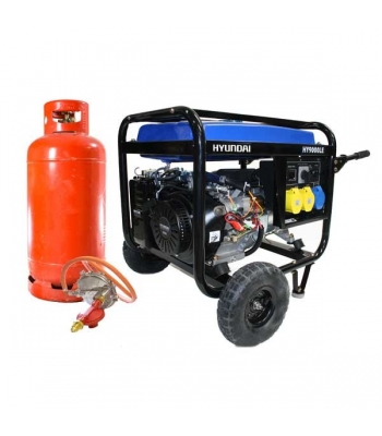 Hyundai HY9000LEk-LPG 6.6kW Electric Start Petrol Generator