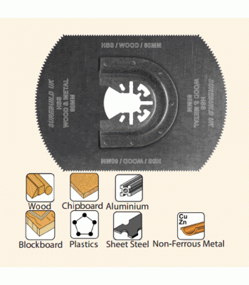 SureBuild UK BIM 4 Edge Wood & Metal Sawblade 80mm - Code SBM0037