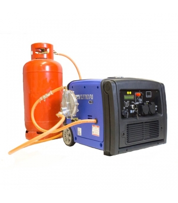 Hyundai HY3200SEi LPG 3200W Portable Caravan Inverter Generator HY3200SEi LPG