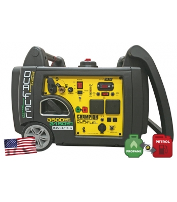 Champion 73001i-DF 3100 Watt Inverter Petrol Generator UK Dual Fuel