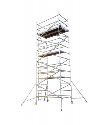 LEWIS Industrial Scaffold Tower Double Width 1.8m Long - 3.2m Platform Height