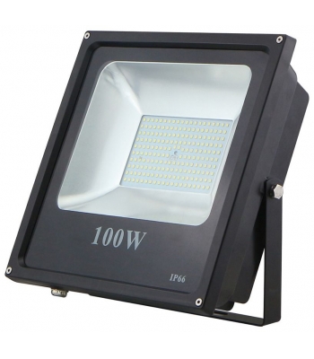Red Arrow SMD LED Wall Mounted Floodlight Dual Voltage - Black 6500K