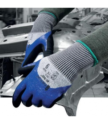 Tornado Oil-Teq5 Fully Coated Nitrile Cut Res Glove - Qty 120 pairs